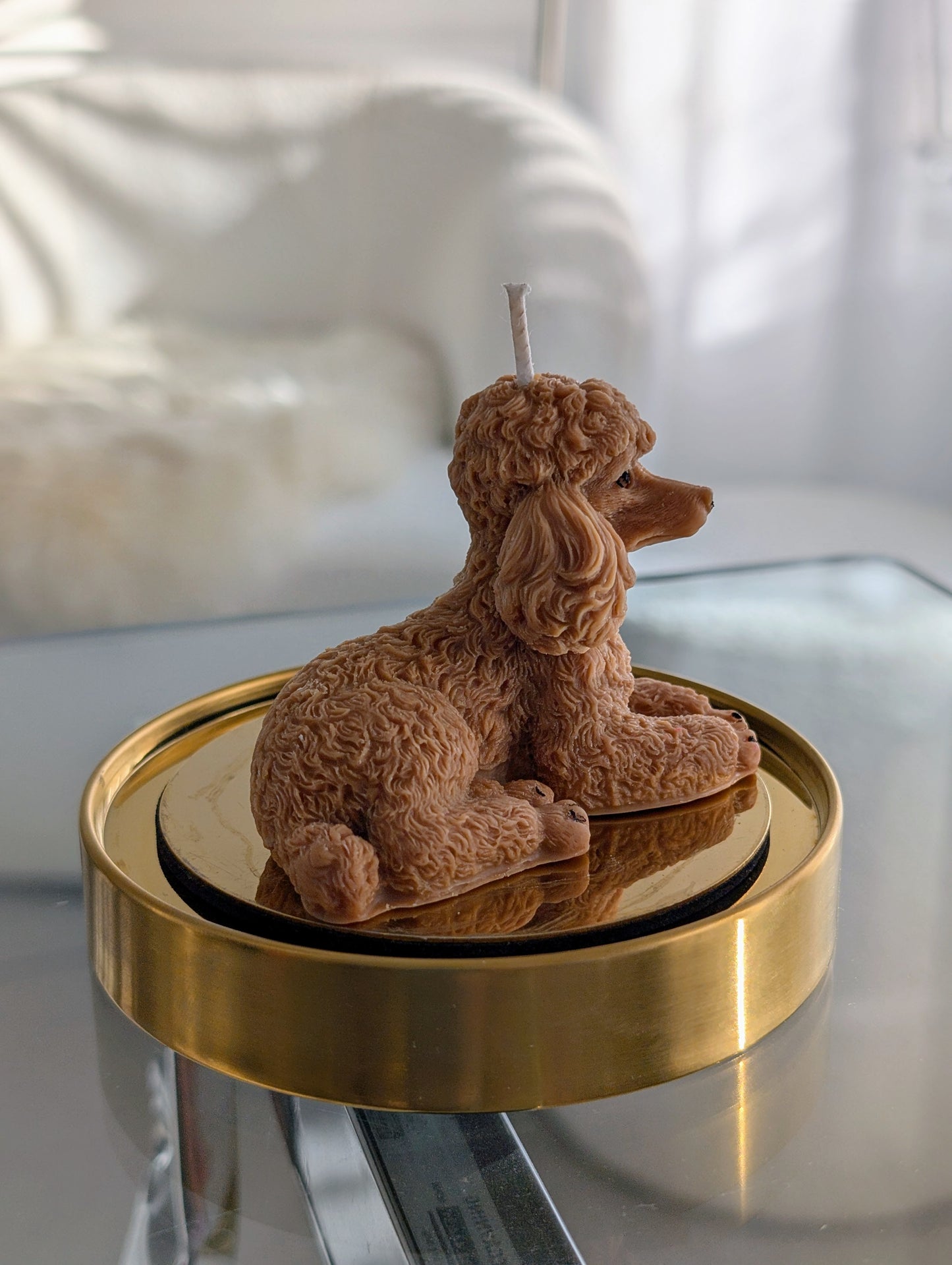 Poodle Dog - Pillar Candle