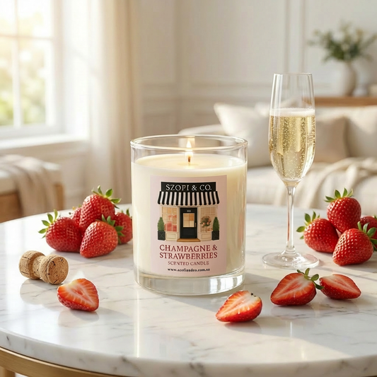 Champagne & Strawberries - Candle