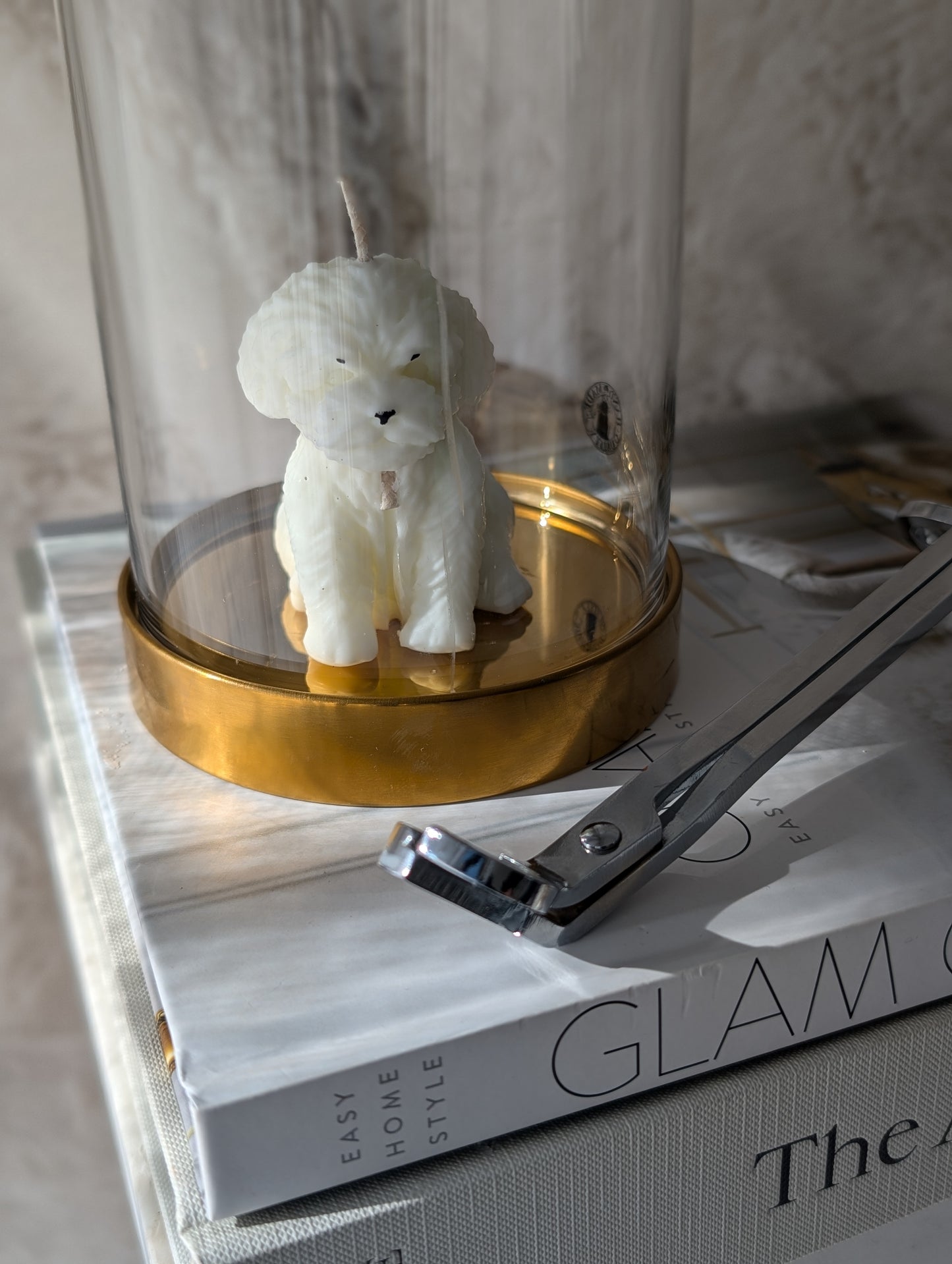 Fluffy Doggy - Pillar Candle