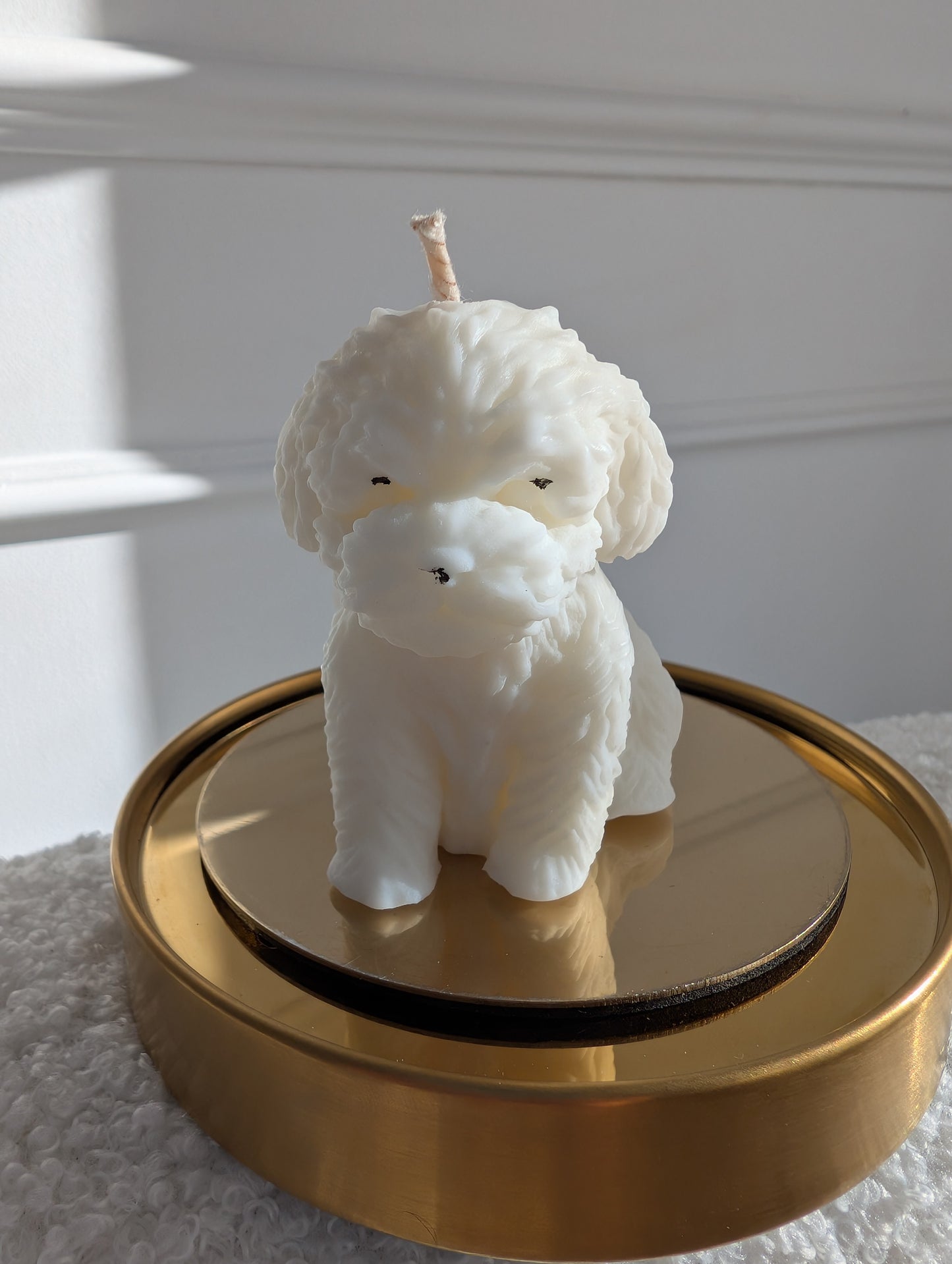 Fluffy Doggy - Pillar Candle