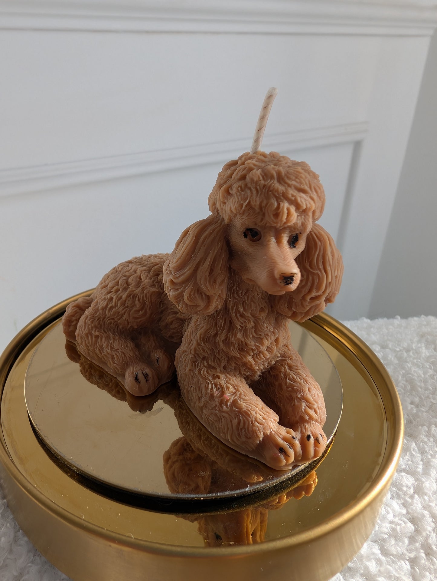 Poodle Dog - Pillar Candle