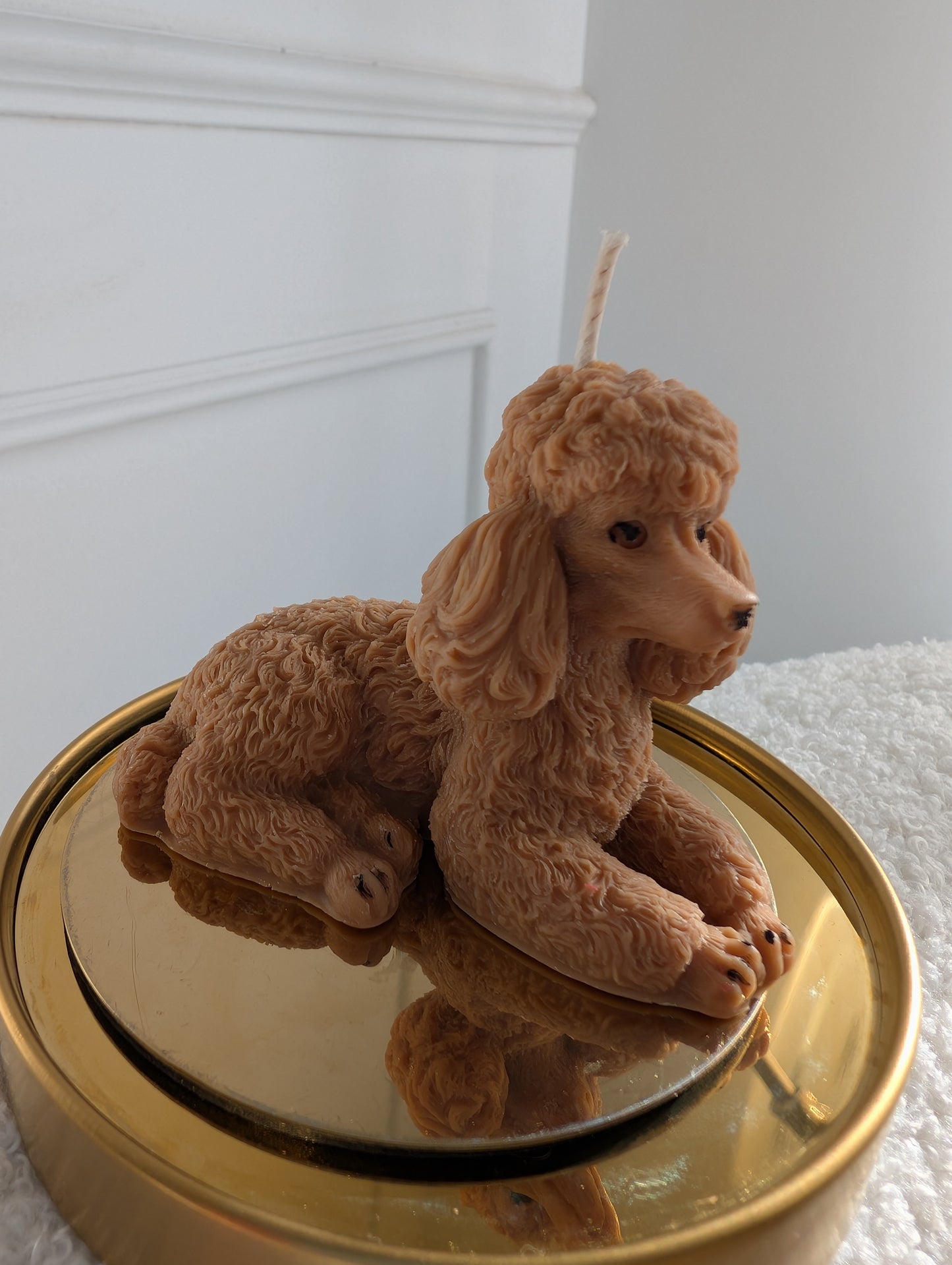 Poodle Dog - Pillar Candle