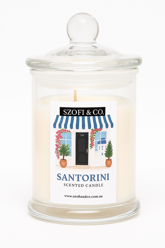 Santorini Inspired - Large Soy Candle
